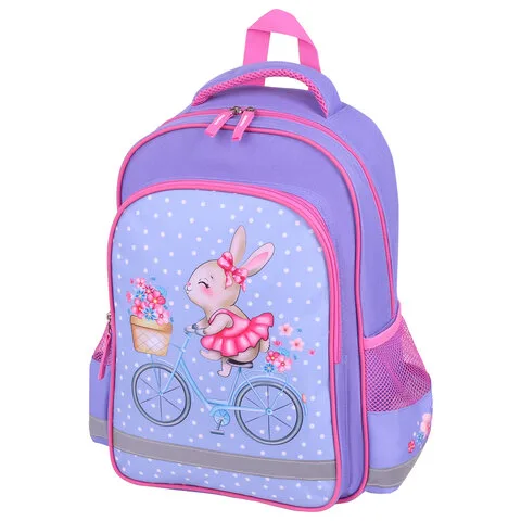 Рюкзак ПИФАГОР SCHOOL, 1 отделение, 3 кармана, "Little beauty", 38x28х14 см