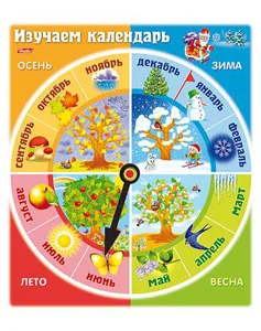Обучающая игра А5 Hatber "Часы. Изучаем календарь"