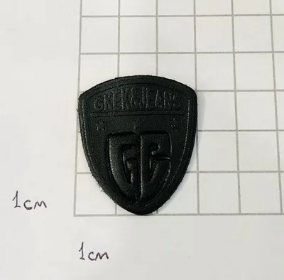 Нашивка кожаная. Черный