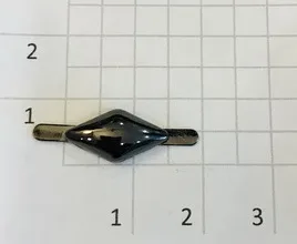 Украшение для обуви. Черный никель