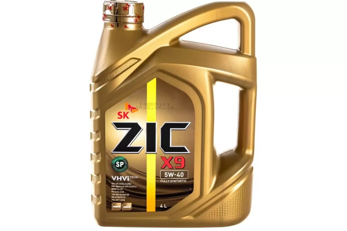Масло ZIC X9 5W40 4л.