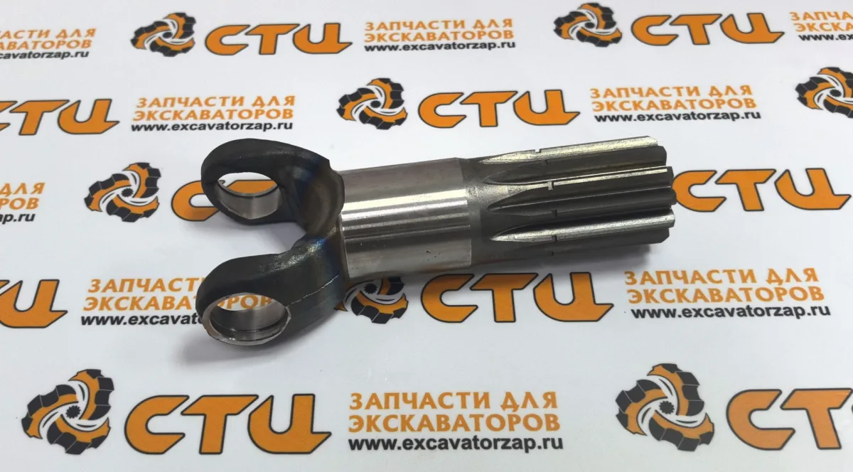 Полуось короткая 046254 переднего моста экскаватора погрузчика New Holland LB75.B, LB90.B, 655E, NH85TLB, LB75, LB75CP, 555E, LB90, 575E, 675E, LB95, LB110.B, LB110, B110, B95, B95LR, B95TC
