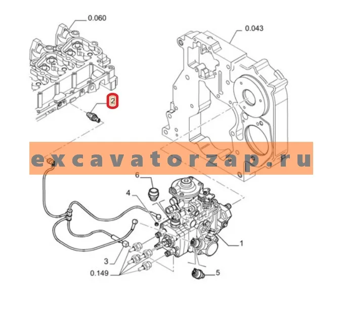 Датчик температуры 4837951 двигателя IVECO