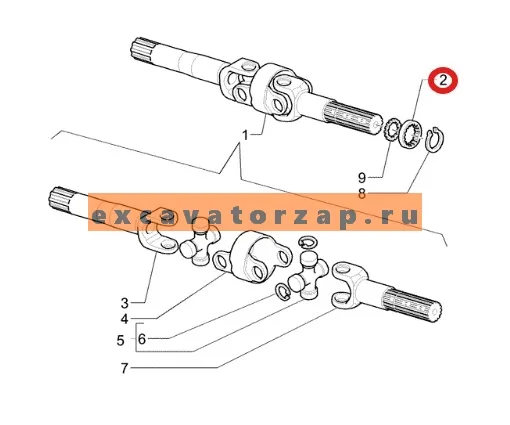 Шайба 134197 упорная полуоси моста экскаватора погрузчика NEW HOLLAND LB75.B, B110B, B100B, LB90.B, 655E, B90B, NH85TLB, B95B, LB75, 555E, LB75CP, LB90, 575E, 675E, LB95, B95BTC, B95BLR, LB110, B110, B110 TIER 3, B95, LB110.B, B95LR, B95TC