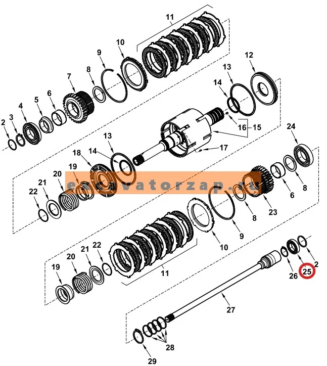 Подшипник КПП 87429983 экскаватора погрузчика NEW HOLLAND