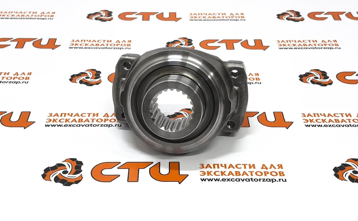 Фланец КПП 87704971 (передний) экскаватора погрузчика New Holland B95CTC, B110B, B100BLR, B100BTC, B90B, U80C, B110BTC, B95B, B95BLR, B95BTC, B110C, B95C, B95CLR