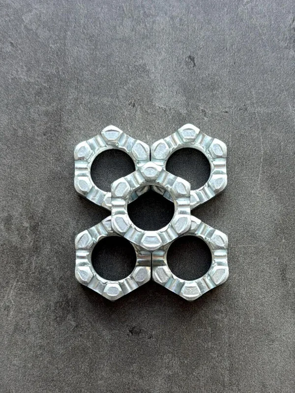 Гайка корончатая, прорезная низкая с уменьшенным размером "под ключ" М18 ГОСТ 5935-73
