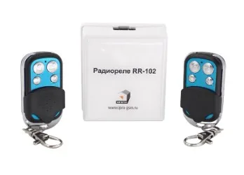 Комплект радиореле RR-102 + 2 пульта, 150 метров, питание 12В