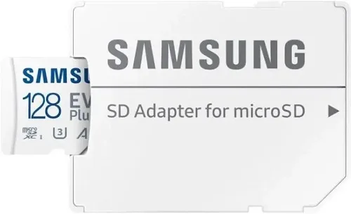 Карта памяти microSDXC UHS-I Samsung EVO Plus 128 ГБ, 160 МБ/с, Class 10, MB-MC128SA, 1 шт.