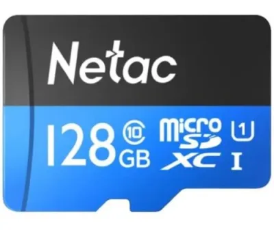Карта памяти microSDXC UHS-I U1 NETAC P500 128 ГБ, 80 МБ/с, Class 10, NT02P500STN-128G-R, 1 шт., пер