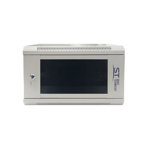 Шкаф телекоммуникационный 19" настенный/напольный 6U ST-NC6U01 (серый) С ПОЛКОЙ (версия 2)
