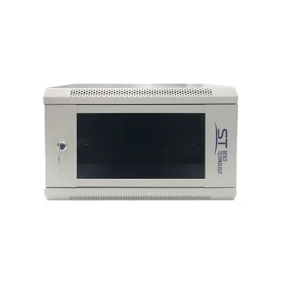 Шкаф телекоммуникационный 19" настенный/напольный 6U ST-NC6U01 (серый) С ПОЛКОЙ (версия 2)