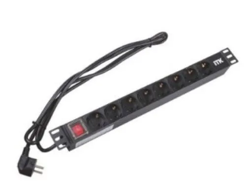 Блок розеток 19" PH12-8D1-P