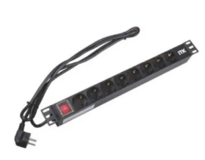 Блок розеток 19" PH12-8D1-P