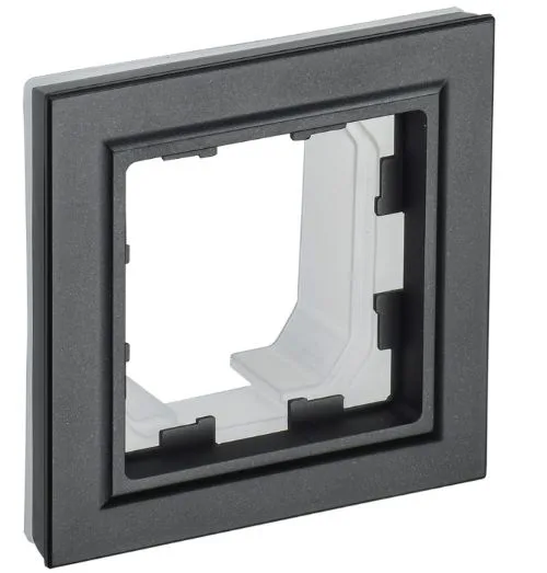 Рамка 1-м IP44 BRITE РУ-1-БрЧ-44 черн. IEK BR-M12-44-K02