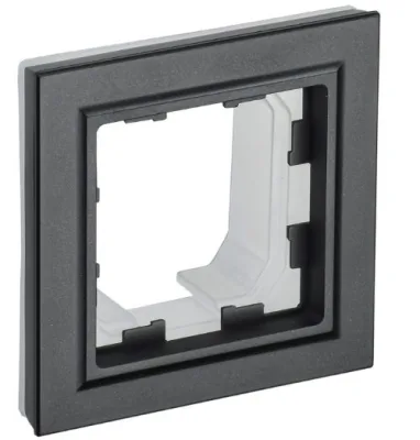 Рамка 1-м IP44 BRITE РУ-1-БрЧ-44 черн. IEK BR-M12-44-K02