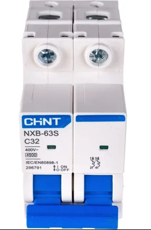 Выключатель автоматический модульный 2п C 32А 4.5кА NXB-63S (R) CHINT 296791