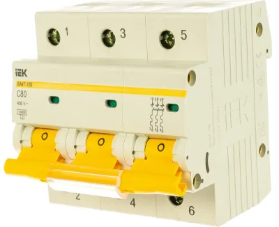 Выключатель автоматический модульный 3п C 6А 4.5кА NXB-63S (R) CHINT 296825