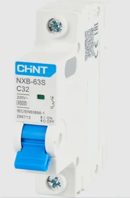 Выключатель автоматический модульный 1п C 32А 4.5кА NXB-63S (R) CHINT 296713