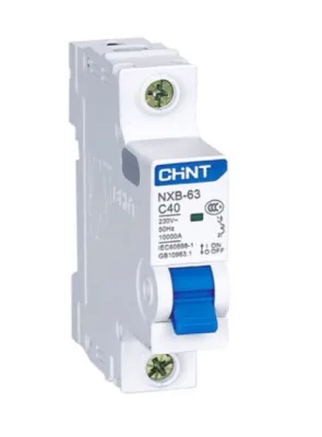 Выключатель автоматический модульный 1п C 40А 4.5кА NXB-63S (R) CHINT 296714
