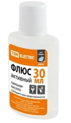 Флюс активный ПК, паяльная кислота, 30 мл “Алмаз” TDM 1025-0371