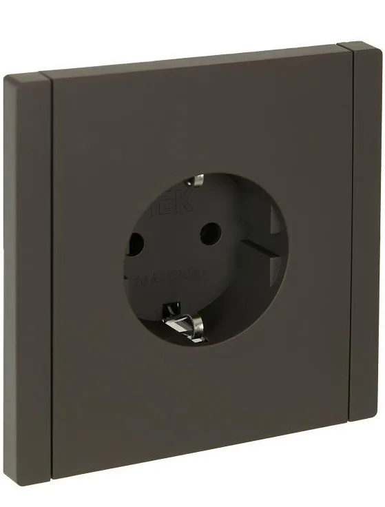 Розетка СП FORTE&PIANO FP316 16А с заземл. без защ. шторок винт. крепл. сер. IEK FP-R11-16-K03