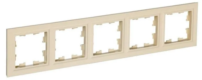 Рамка 5-м BRITE РУ-5-БрКр беж. IEK BR-M52-K10