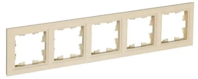 Рамка 5-м BRITE РУ-5-БрКр беж. IEK BR-M52-K10