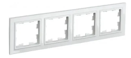 Рамка 4-м BRITE РУ-4-БрБ бел. IEK BR-M42-K01