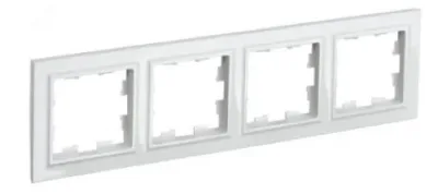 Рамка 4-м BRITE РУ-4-БрБ бел. IEK BR-M42-K01