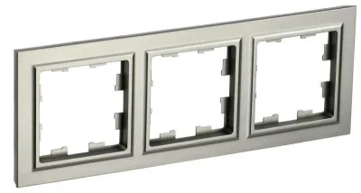 Рамка 3-м BRITE РУ-3-БрШ шампань IEK BR-M32-K37