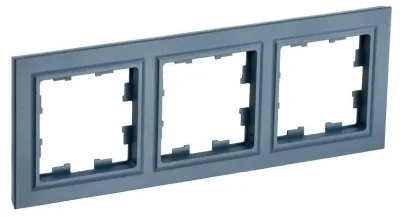 Рамка 3-м BRITE РУ-3-БрМ маренго IEK BR-M32-K35