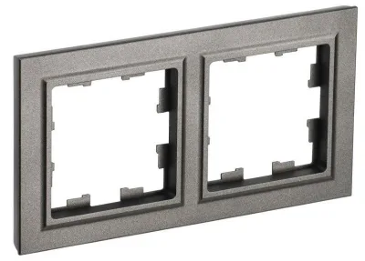 Рамка 2-м BRITE РУ-2-БрШ шампань IEK BR-M22-K37