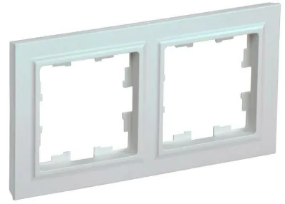 Рамка 2-м BRITE РУ-2-БрЖ жемчуж. IEK BR-M22-K36
