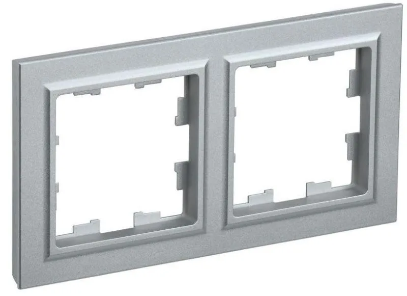 Рамка 2-м BRITE РУ-2-БрА алюм. IEK BR-M22-K47