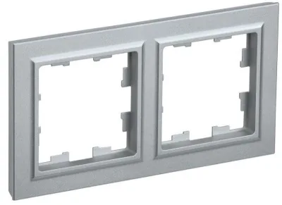 Рамка 2-м BRITE РУ-2-БрА алюм. IEK BR-M22-K47