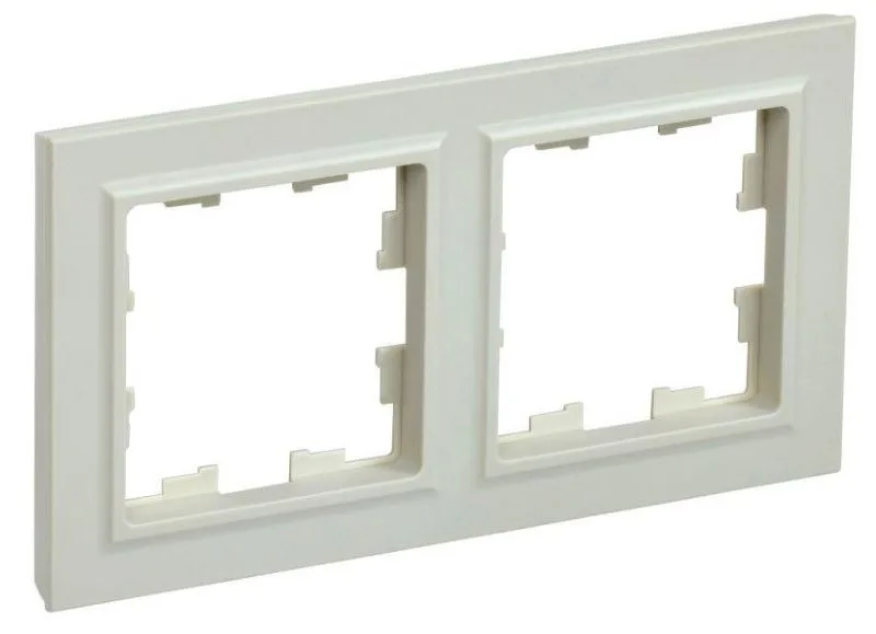 Рамка 2-м BRITE РУ-2-БрКр беж. IEK BR-M22-K10