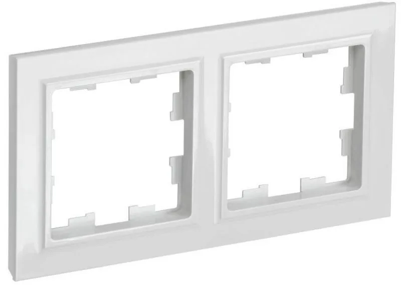 Рамка 2-м BRITE РУ-2-БрБ бел. IEK BR-M22-K01