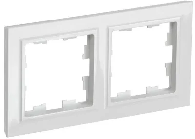 Рамка 2-м BRITE РУ-2-БрБ бел. IEK BR-M22-K01