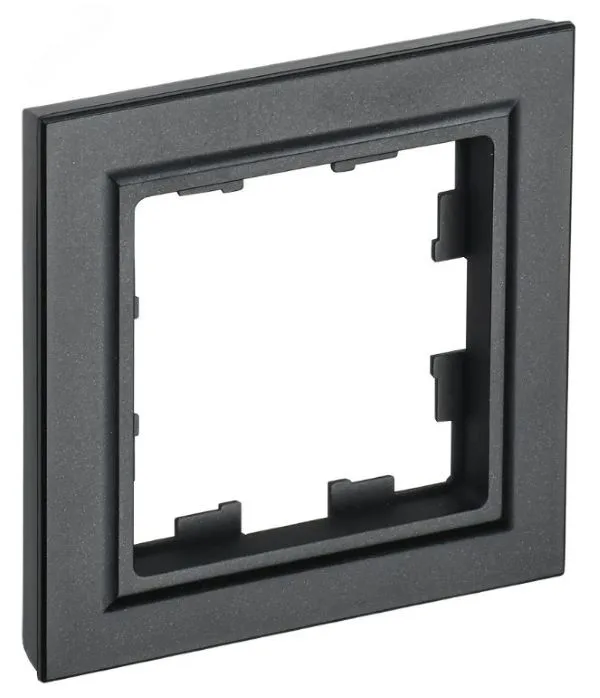 Рамка 1-м BRITE РУ-1-БрЧ черн. IEK BR-M12-K02