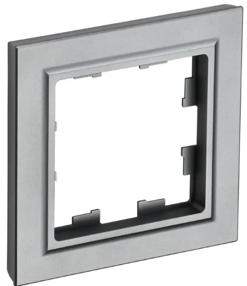 Рамка 1-м BRITE РУ-1-БрС сталь IEK BR-M12-K46