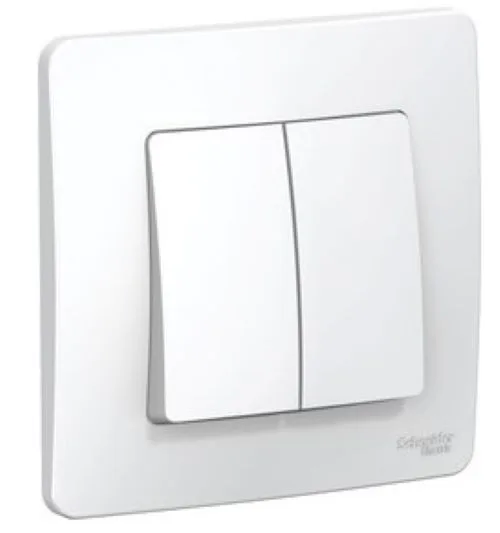 Выключатель 2-кл. СП Blanca 6А IP20 (сх. 5) 250В бел. SE BLNVS006501