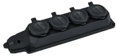 Колодка удлинителя 4-м 16А с заземл. каучук TOKOV ELECTRIC TKE-C05-KK4-Z