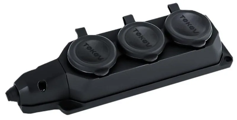 Колодка удлинителя 3-м 16А с заземл. каучук TOKOV ELECTRIC TKE-C05-KK3-Z