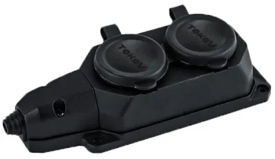 Колодка удлинителя 2-м 16А с заземл. каучук TOKOV ELECTRIC TKE-C05-KK2-Z