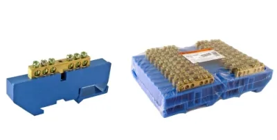 Шина нулевая TDM 6х9мм 10 групп c изолятором стойка 0801-0013
