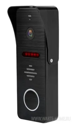 Вызывная панель WARTE-DP-03 MHD черная (АЛЬТ) мультиформатная видеодомофона 2mp 148 градусов