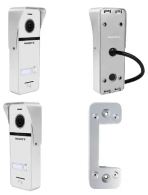 Вызывная панель WARTE-DP-04PR MHD белый (АРКО) мультиформатная видеодомофона 2mp 148 градусов с подд