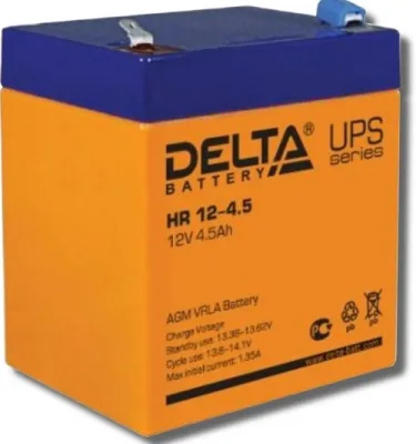 Аккумулятор герметичный свинцово-кислотный Delta HR 12-4.5