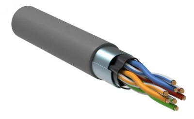 Кабель витая пара F/UTP, кат.5E 4x2х24AWG solid LC1-C5E04-321 для внутренней прокладки
